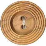 Elan 30 2418A 2 Hole Wooden Button (2/card) .88"/22 mm
